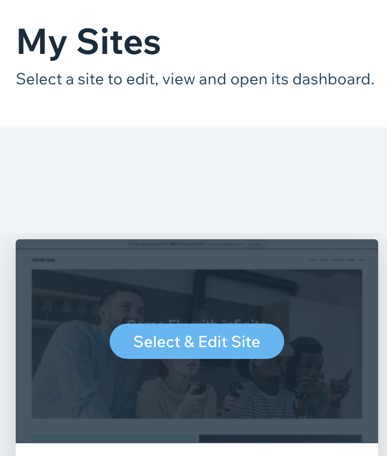 Wix Sites WIX Site